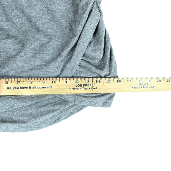 Nicole Miller NWT Women’s S Small Gray Drapey Ruched Stretch Skirt Active - Picture 9 of 14